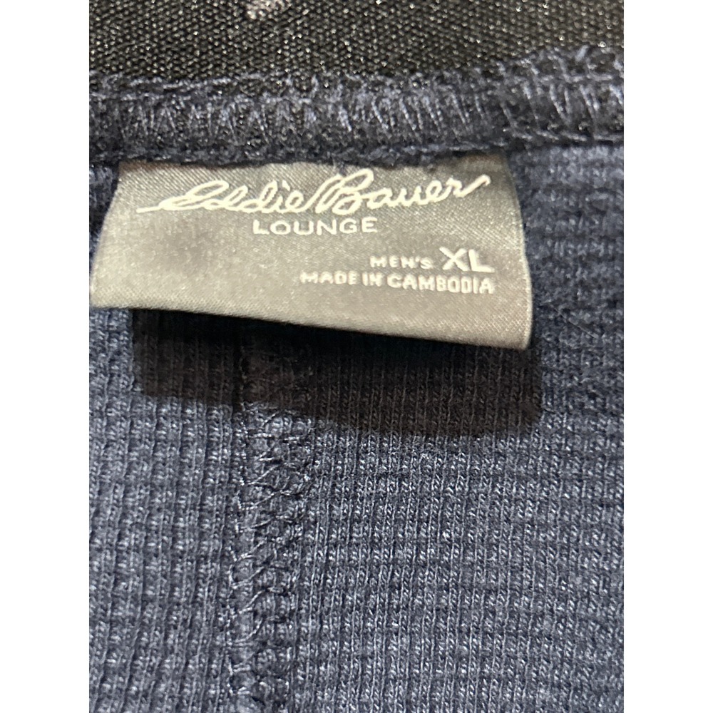 Eddie Bauer Lounge‎ Mens XL Shorts Blue Knit Drawstring Casual Activewear - Picture 2 of 5